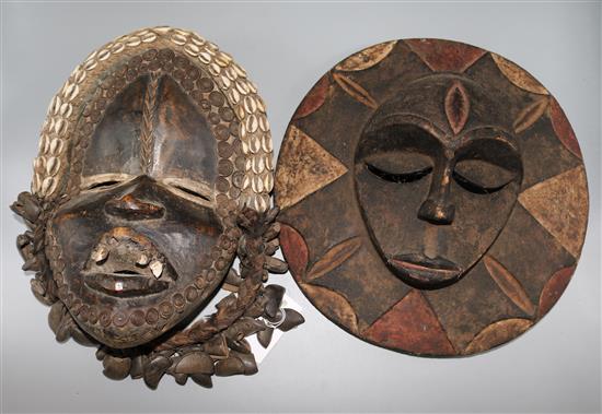 Two tribal masks